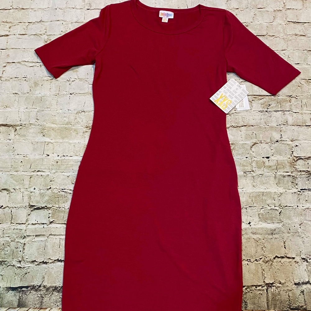 Lularoe Julia Fusia Red XXS